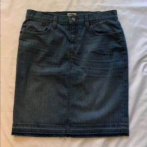 J. Crew jean skirt